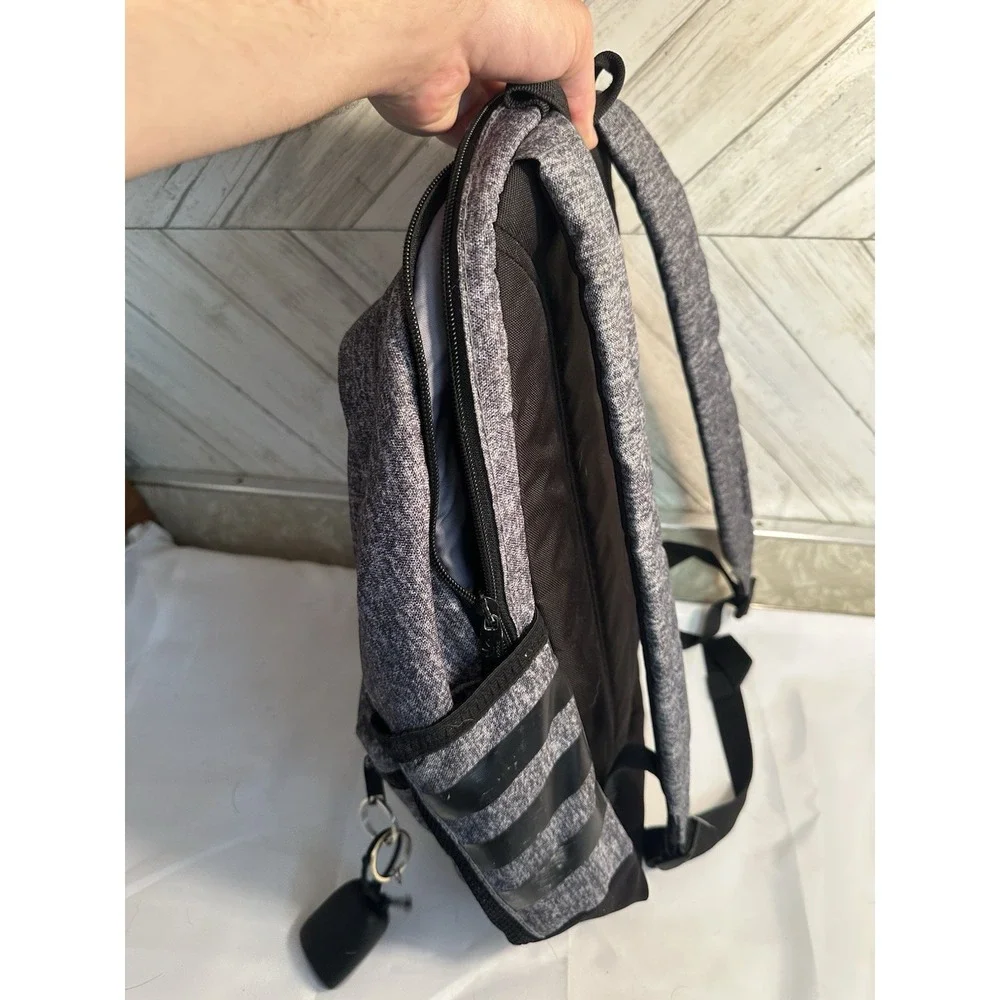 Adidas Gray And Black Student School Backpack Travel Laptop Tablet Device Bag